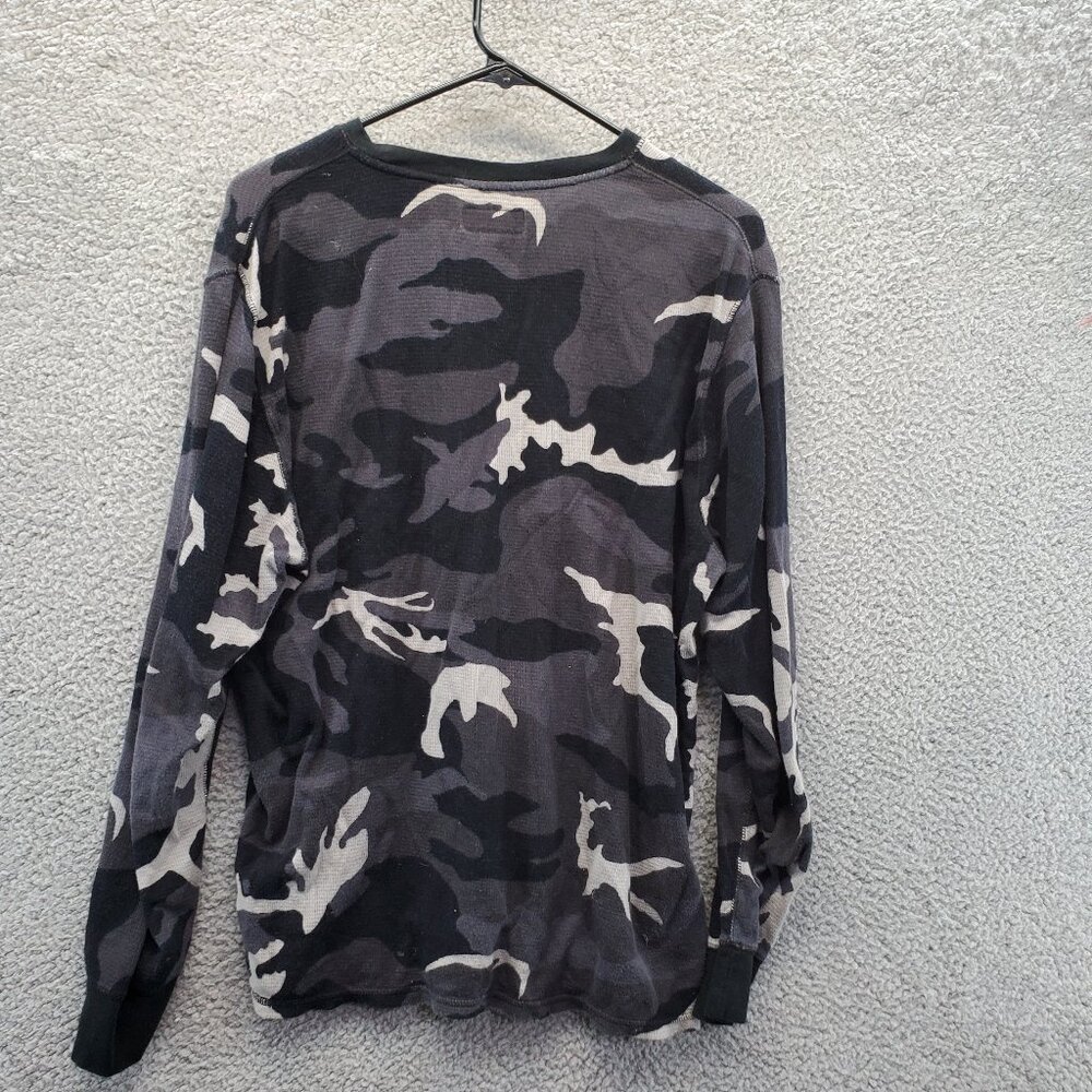 Polo Ralph Lauren Men's Black Camouflage Sleepwear Top Shirt Large - Picture 6 of 7